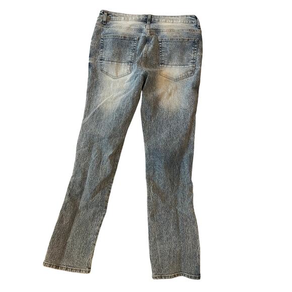 Distressed Straight Cut Blue Jeans Mens 34x32 - Picture 2 of 4